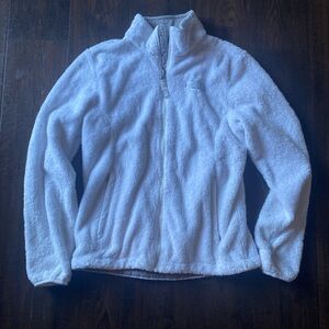 the north face osito fleece white polyester zipper closure women’s small jacket